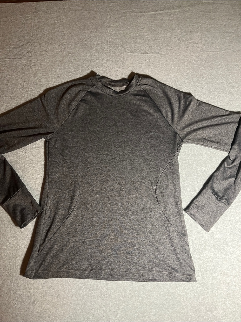 Nike Pro Men's Dri-Fit Long Sleeve Crew Top - Dark Gray